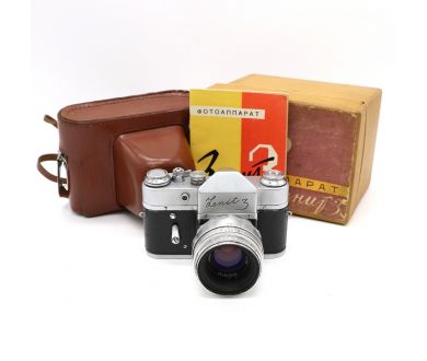 Купить Зенит 3 + Гелиос-44 в упаковке (КМЗ, 1962) Зенит 3 + Гелиос-44 в упаковке (КМЗ, 1962)