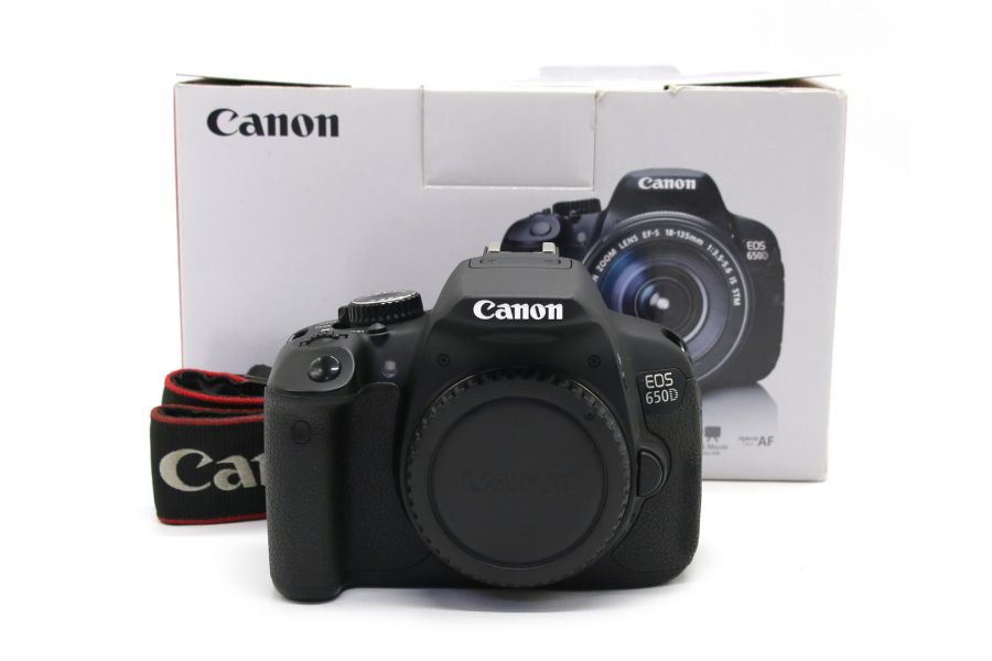 Canon EOS 650D body в упаковке (пробег 21790 кадров)