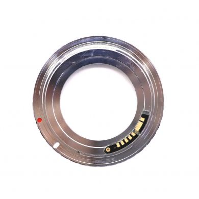 Переходник M42 - Canon EOS серебристый с чипом