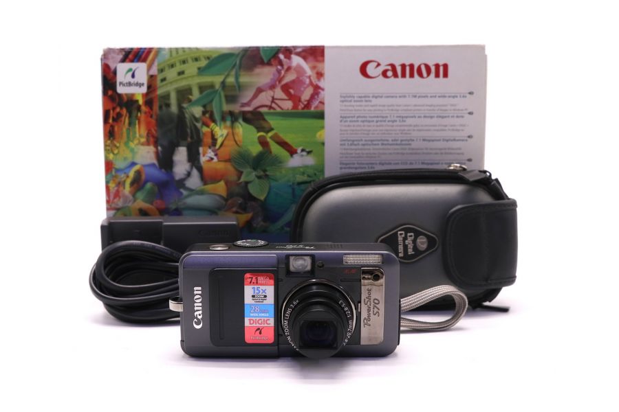 Canon PowerShot S70 в упаковке