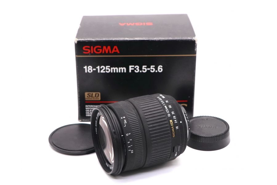 Sigma Zoom 18-125mm f/3.5-5.6 DC в упаковке