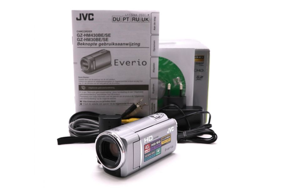 Видеокамера JVC HD Everio GZ-HM430 в упаковке