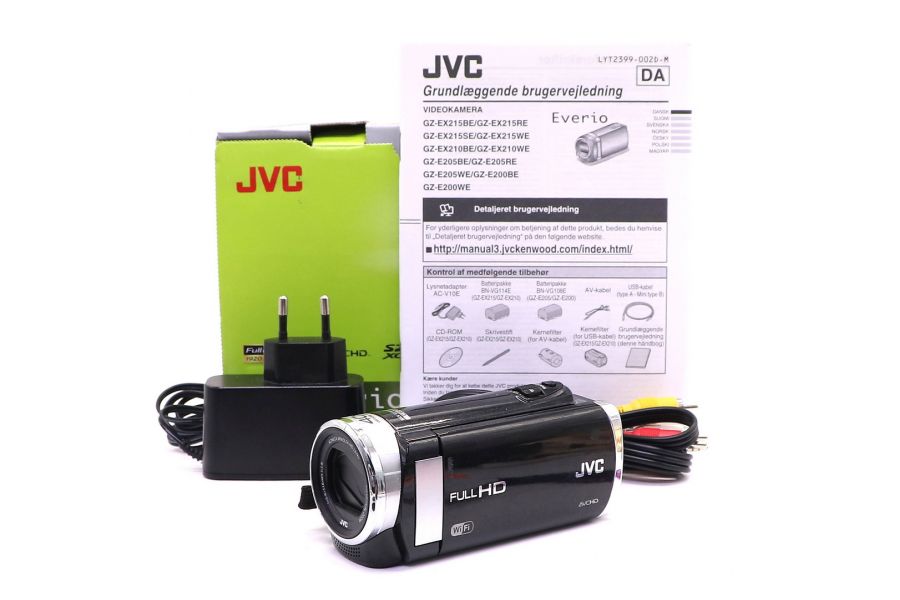 Видеокамера JVC Everio GZ-EX215 в упаковке