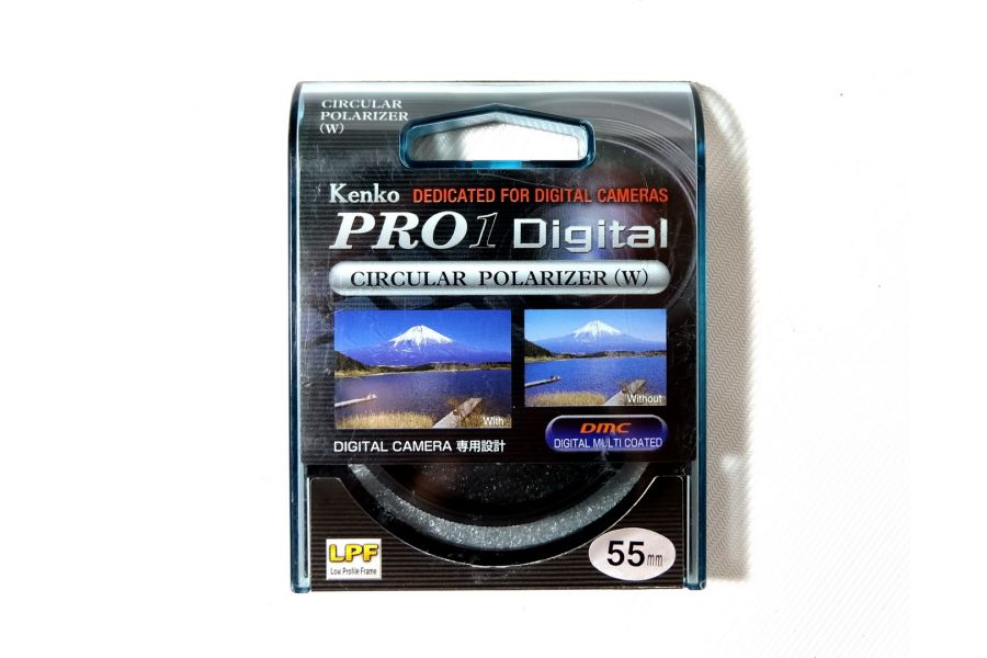 Светофильтр Kenko Pro1 Digital Circular Polarizer (W) 55mm