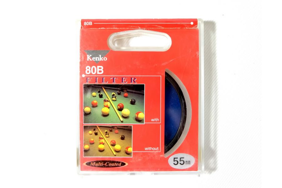 Светофильтр Kenko Filter 80B 55mm Japan
