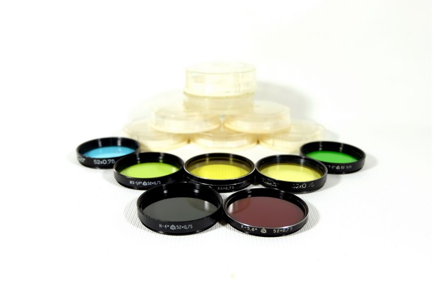 Светофильтры 52мм цветные СССР (набор)