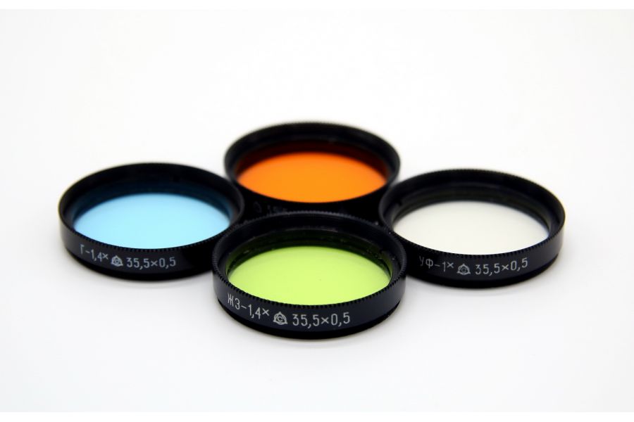 Светофильтры CCCР 35,5мм (набор 4 шт.) 