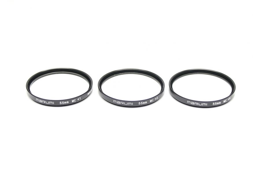 Набор макролинз Marumi Close Up set 55mm (+1, +2, +4)