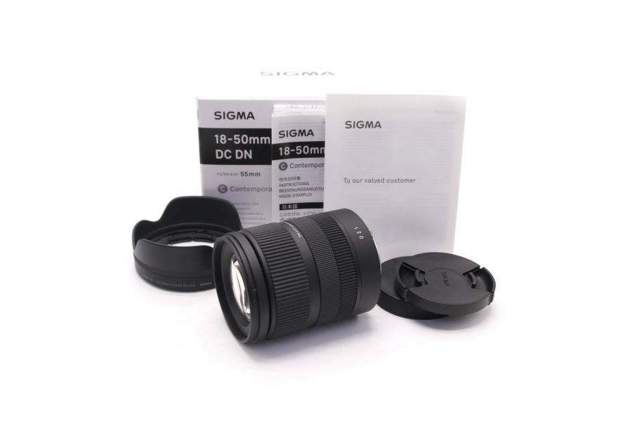 Sigma AF 18-50mm F2.8 DC DN Contemporary в упаковке