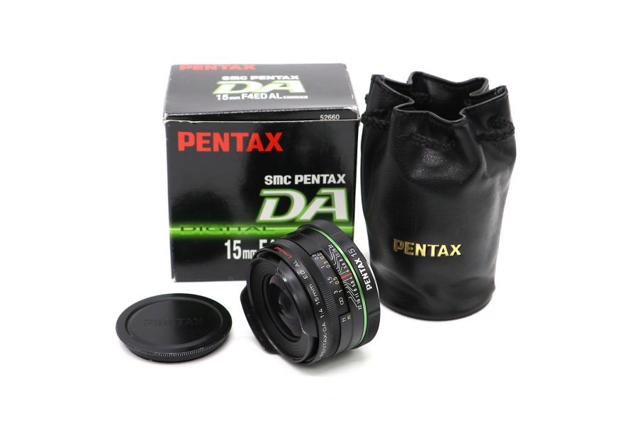 Pentax-DA SMC 15mm f/4 ED AL Limited в упаковке