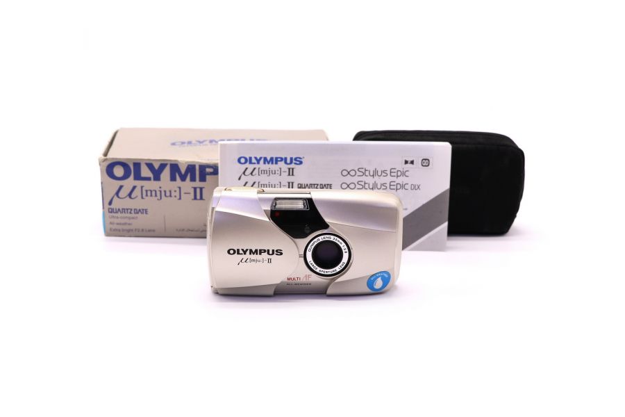 Компактный плёночный Olympus mju II в упаковке