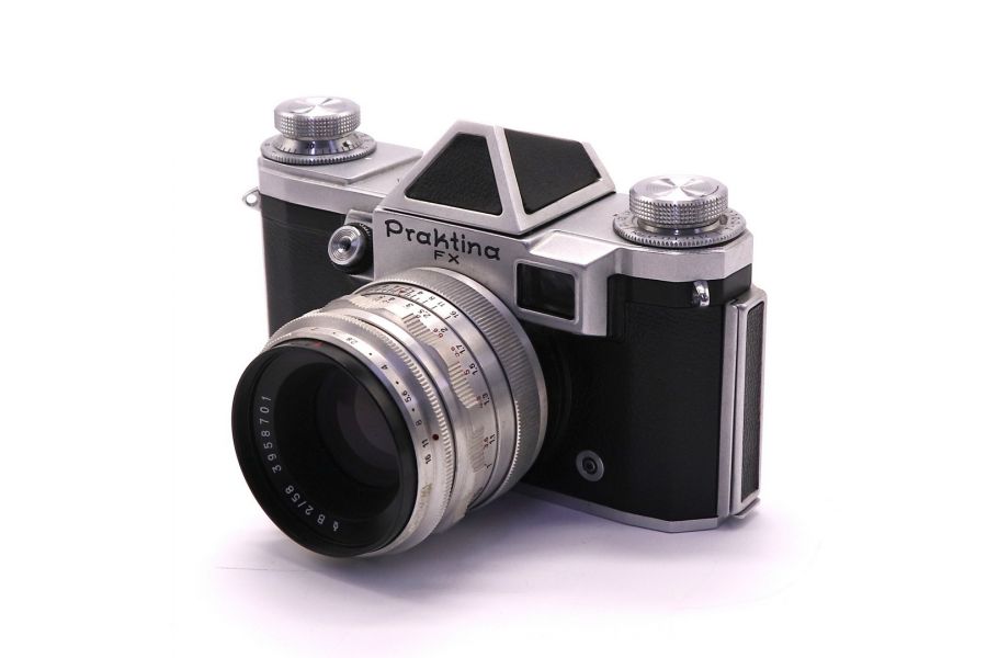 Praktina FX + Biotar 2/58 (Germany, 1955)