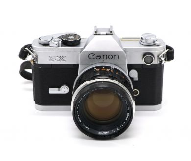 Canon FX + Canon FL 50mm/1.4 II (Japan)