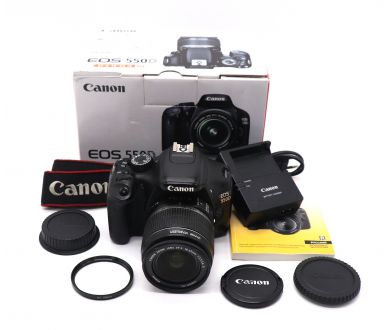 Canon EOS 550D kit в упаковке (пробег 69950 кадров)