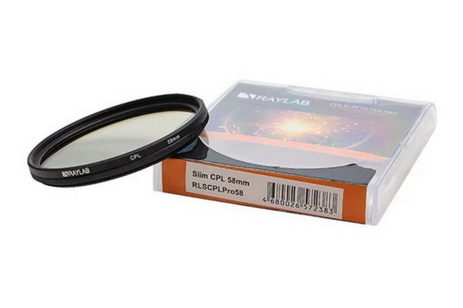 Светофильтр Raylab CPL Slim 58mm