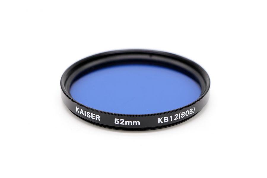 Светофильтр Kaiser KB12 (80B) 52mm