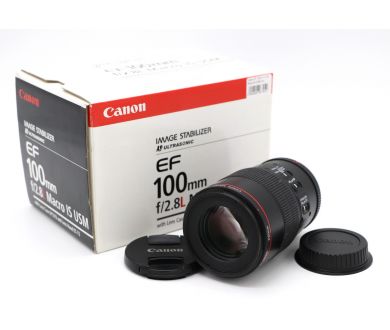 Canon EF 100mm f/2.8L Macro IS USM в упаковке