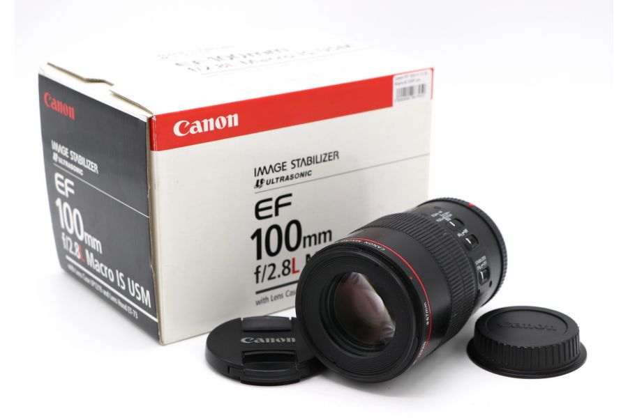 Canon EF 100mm f/2.8L Macro IS USM в упаковке