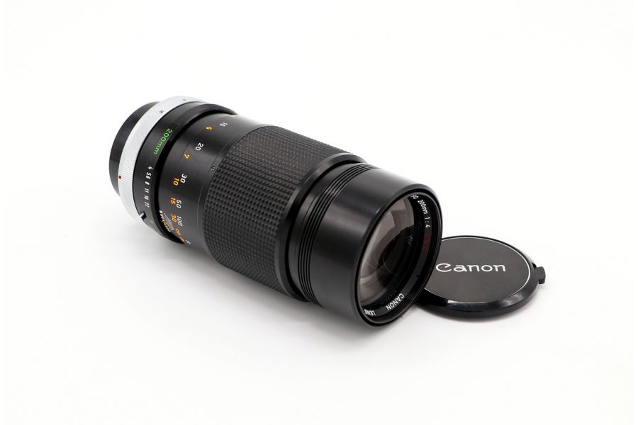 Canon FD 200mm f/4 S.S.C. (Japan, 1974)