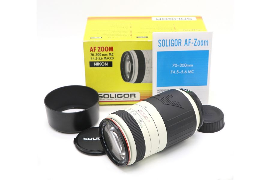 Soligor 70-300mm f/4.5-5.6 AF Zoom MC for Nikon F в упаковке