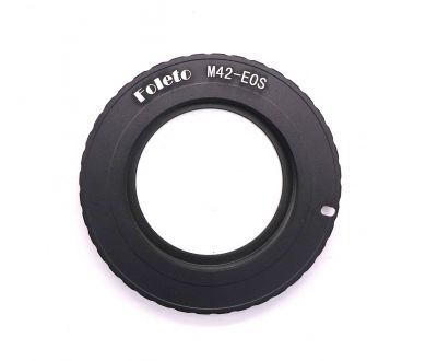 Adapter M42 - Canon EOS Foleto black с чипом