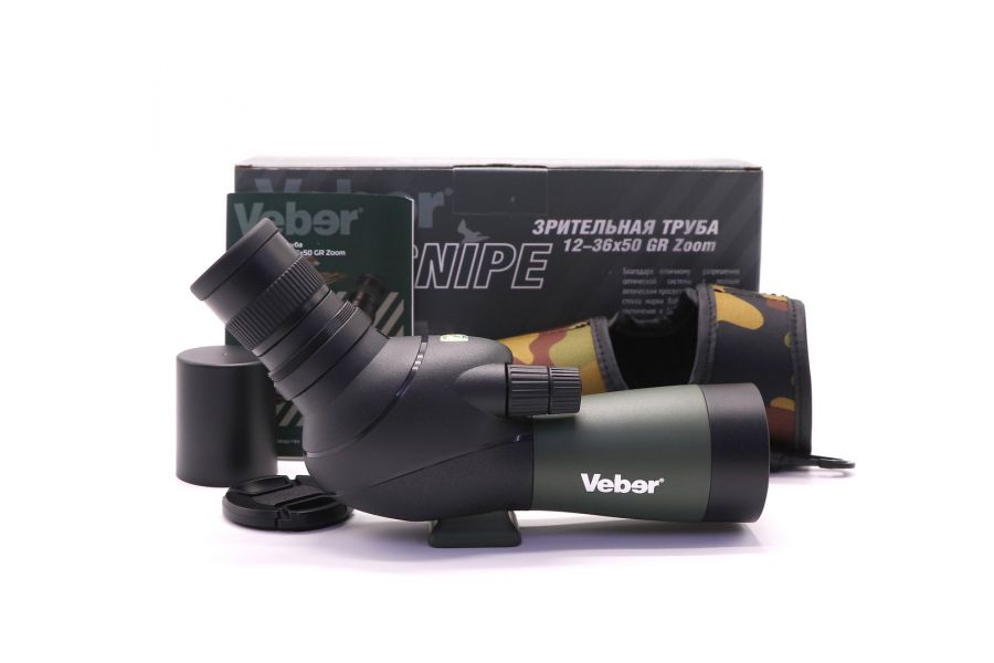 Зрительная труба Veber Snipe 12-36х50 GR Zoom в упаковке