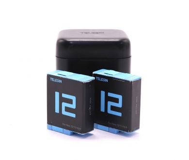 Зарядное устройство Telesin + 2 аккумулятора для GoPro Hero 9-12 GP-BNC-901-B (China)