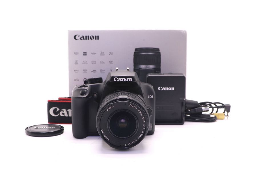 Canon EOS 1000D kit в упаковке (пробег 13730 кадров)
