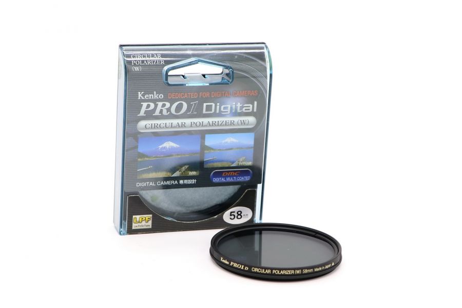 Светофильтр Kenko Pro1 Digital Circular Polarizer (W) 58mm