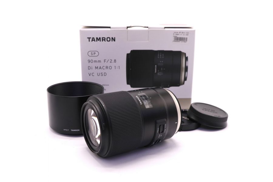 Tamron SP 90mm f/2.8 Di Macro 1:1 VC USD Canon в упаковке