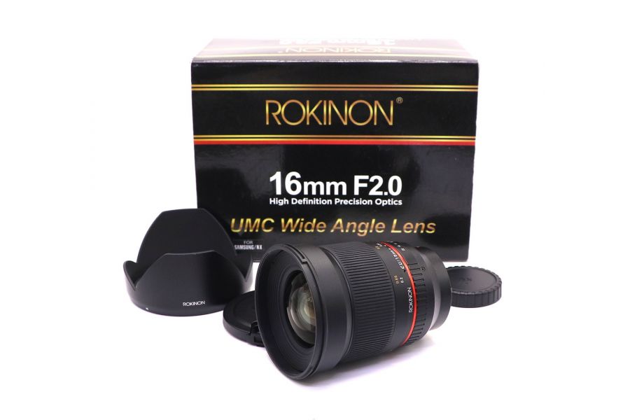 Rokinon 16mm f/2.0 ED AS UMC CS Samsung NX в упаковке