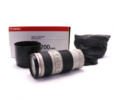 Объектив Canon EF 70-200mm f/4L IS USM в упаковке