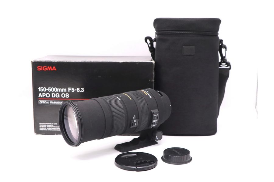 Sigma 150-500mm f/5-6.3 DG APO OS HSM для Canon в упаковке