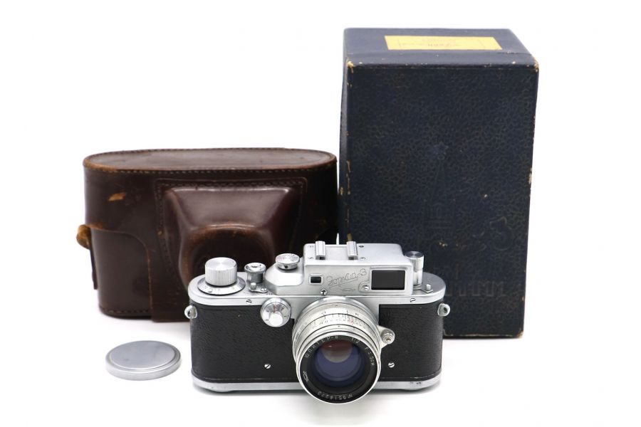 Зоркий 3 комплект, в упаковке (СССР, 1955)