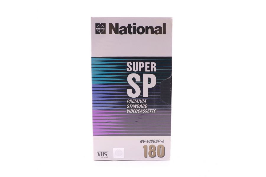 Видеокассета National SUPER SP Premium Standard Videocassette NV-E180SP-A 180 VHS Tape