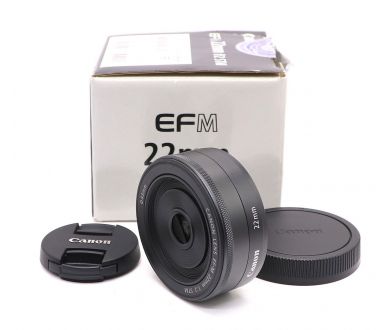 Canon EF-M 22mm f/2 STM в упаковке