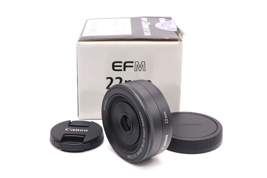 Canon EF-M 22mm f/2 STM в упаковке
