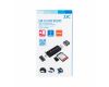 Картридер USB 3.0 + Type-C + MicroUSB CR-UTC3 (black)