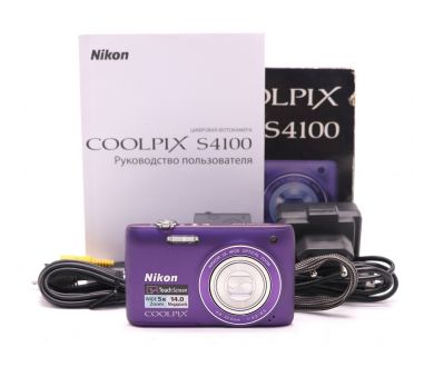 Купить Nikon Coolpix S4100 в упаковке Nikon Coolpix S4100 в упаковке