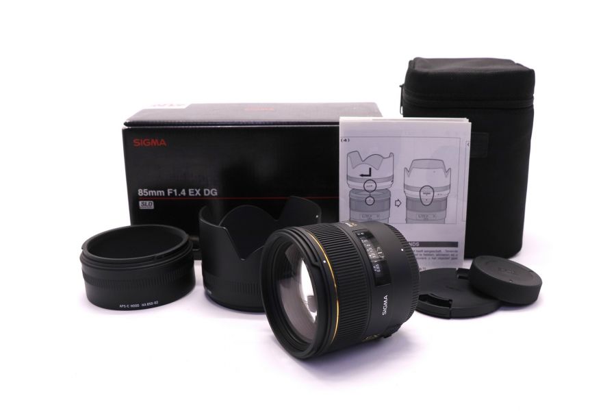 Sigma AF 85mm f/1.4 EX DG HSM Nikon F в упаковке
