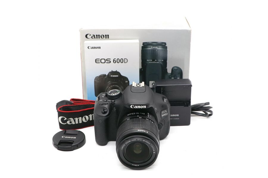Canon EOS 600D kit в упаковке (пробег 2295 кадров)