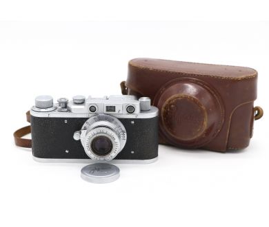 Зоркий + Индустар-22 ранний №21154