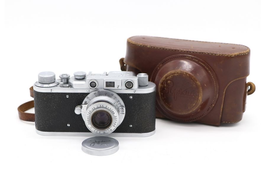 Зоркий + Индустар-22 ранний №21154