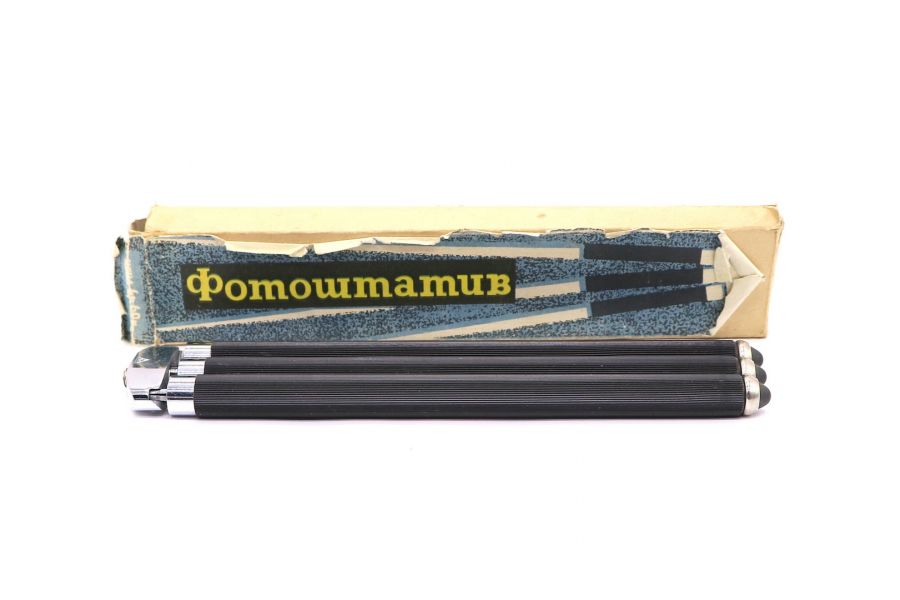 Алюминевый штатив (СССР, 1960) в упаковке