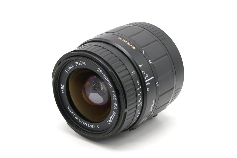 Sigma AF Zoom 28-80mm f/3.5-5.6 Macro Aspherical for Canon (Japan, 1996)