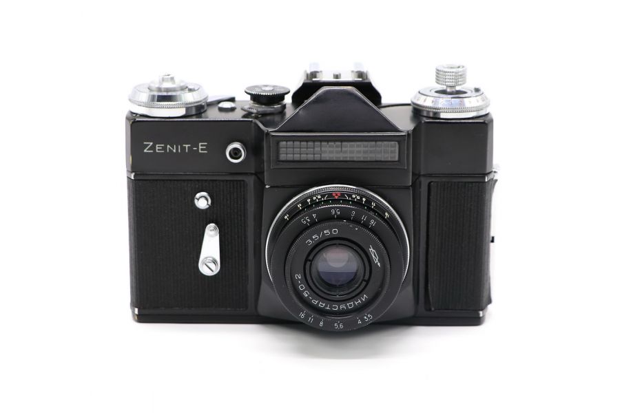 Редкий Зенит-Е черный (СССР, 1975)
