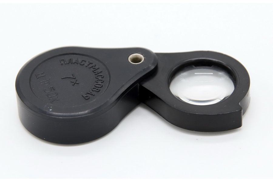 Лупа складная 7х КОМЗ (СССР, 1983)