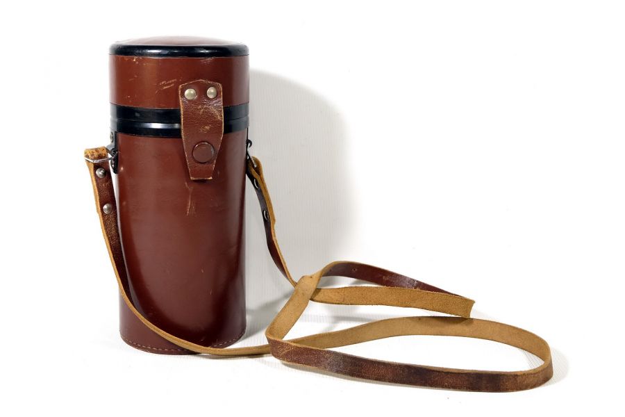 Тубус кожаный 17х9см