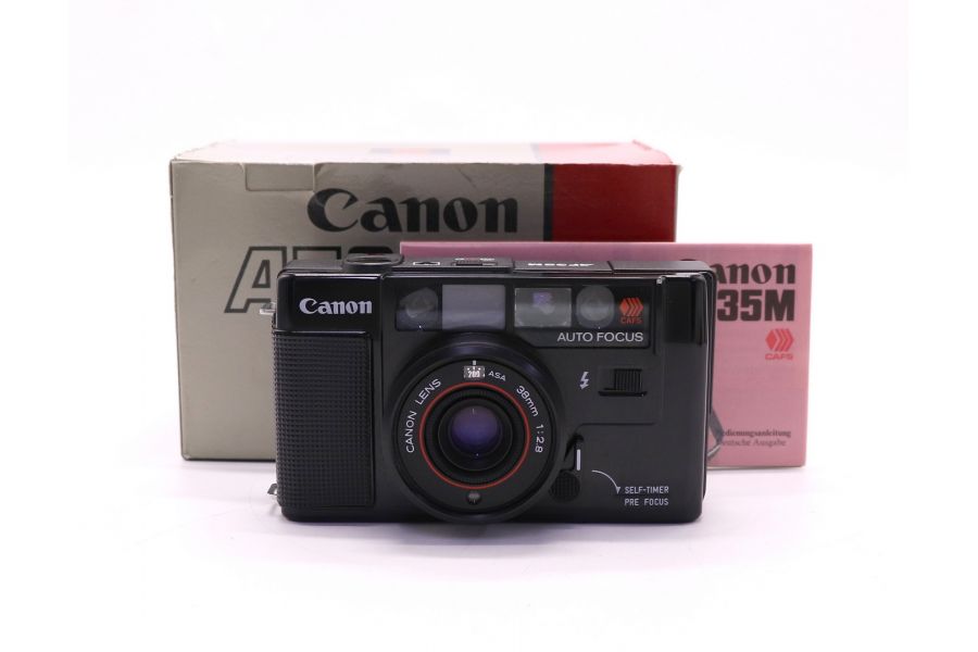 Canon AF35M (Japan, 1979) в упаковке