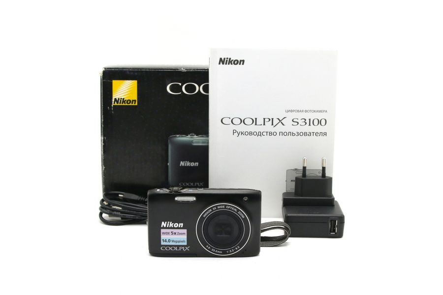 Nikon Coolpix S3100 компактный в упаковке 